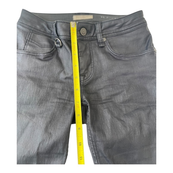 Size 24W Burberry Pilton Skinny Ankle Leggings Jeans Women's Brown Burgundy - Picture 8 of 14